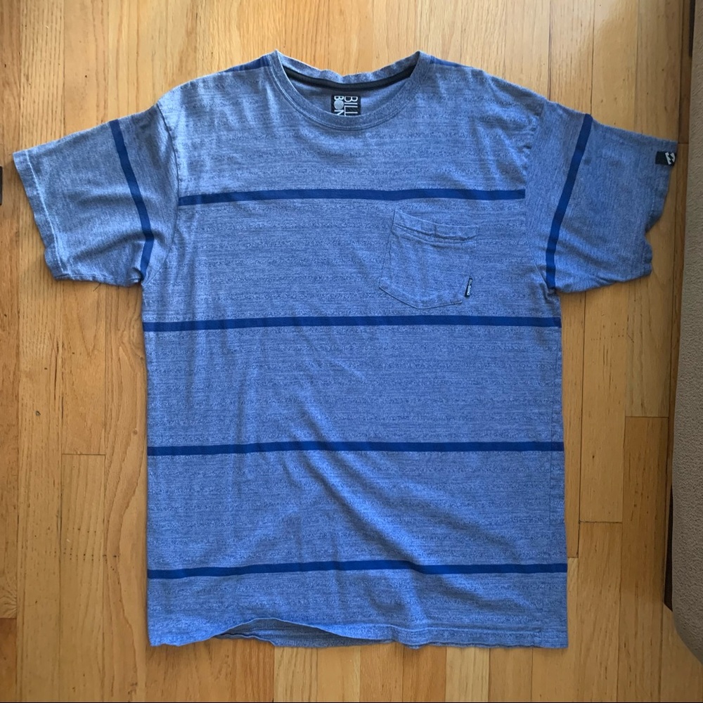 Billabong blue striped men’s shirt // Size Large